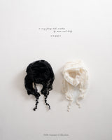 ［anggo］Eyelet lace scarf