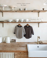 ［anggo］Tiramisu stripe rompers