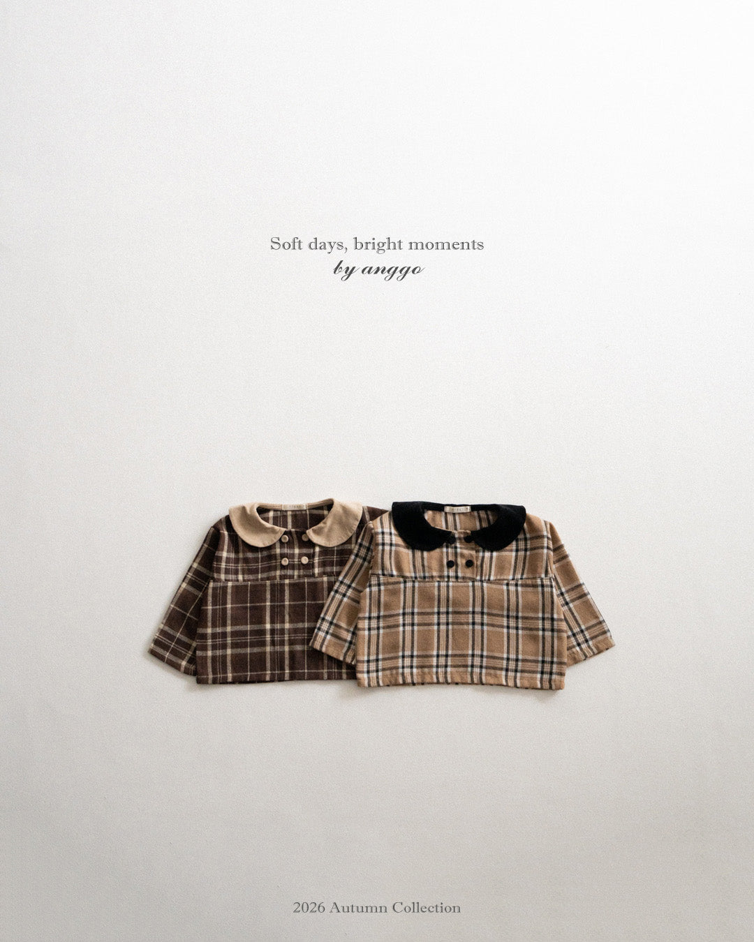 ［anggo］Cake check blouse