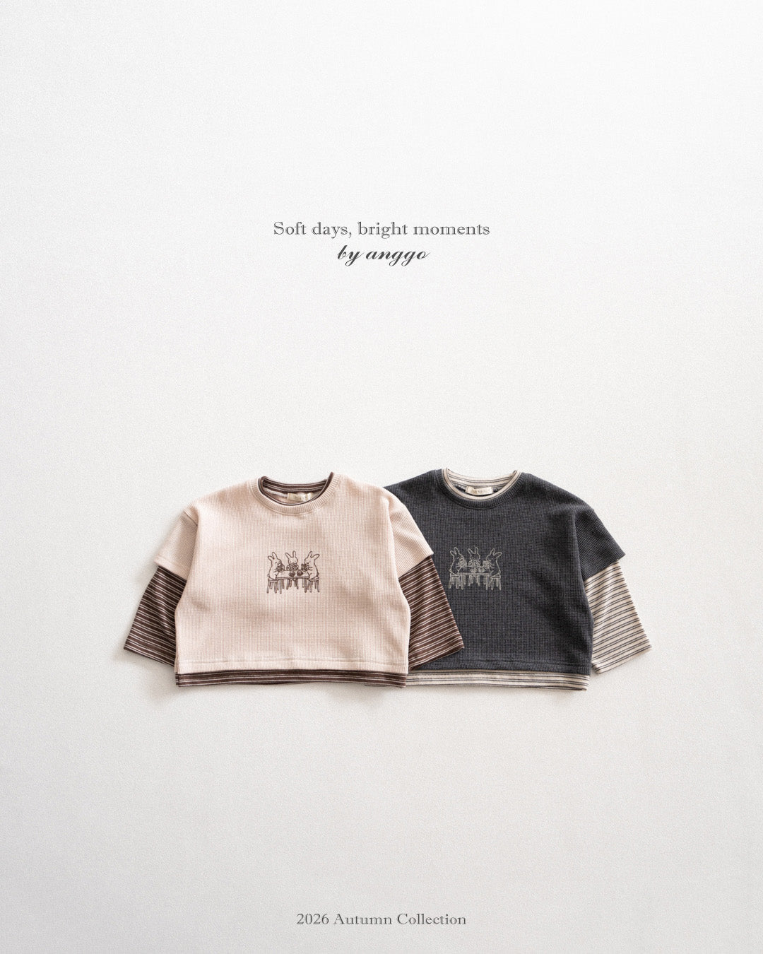 ［anggo］Pretzel layered tee