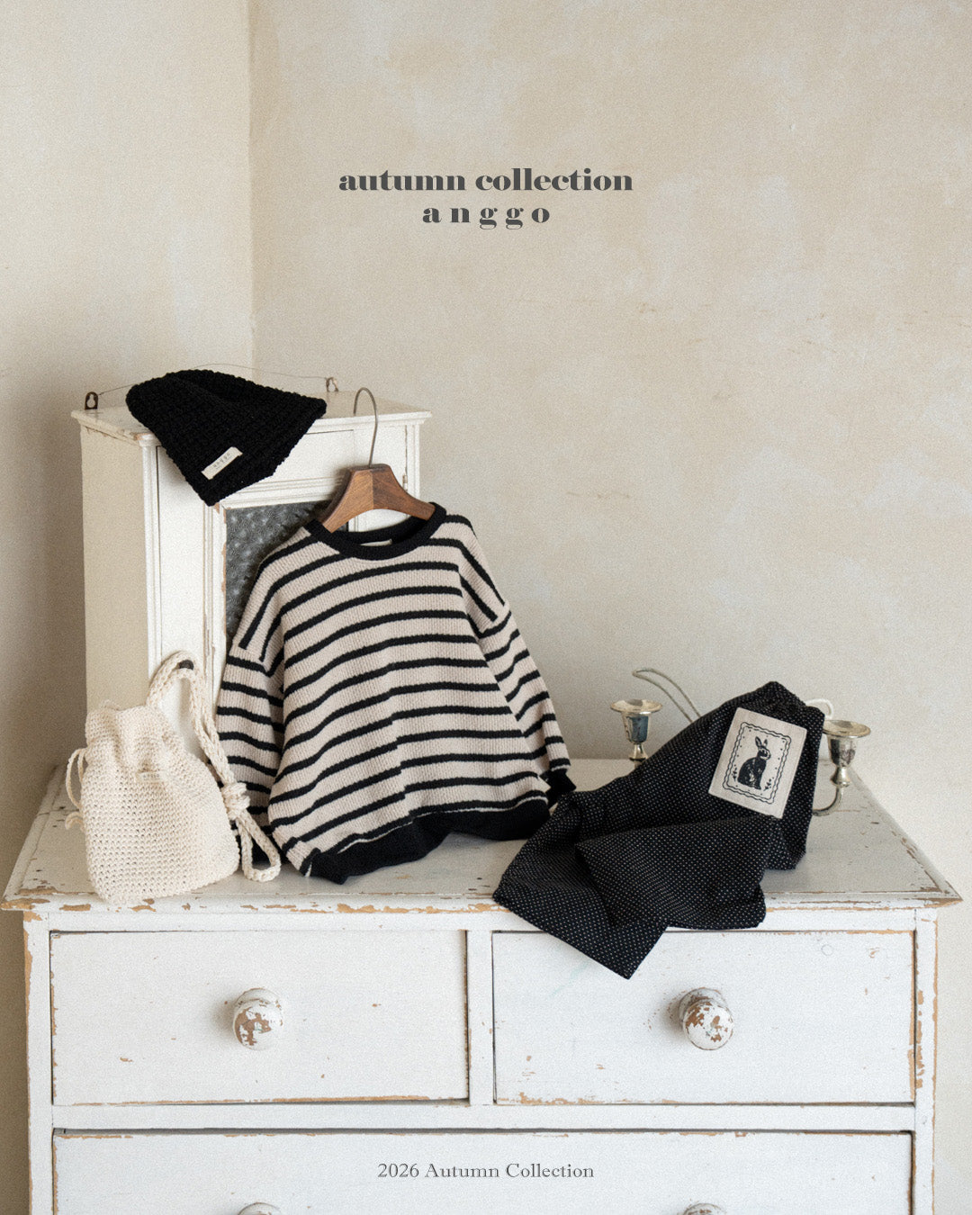 ［anggo］Tiramisu stripe mtm