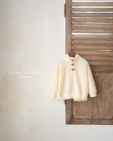 ［anggo］Cream button tops