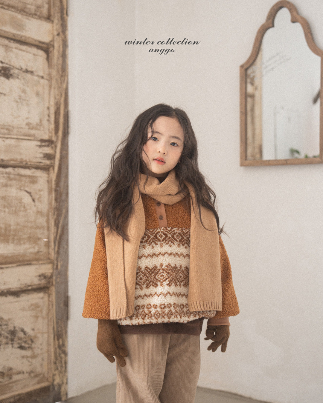 ［anggo］Anggo knit muffler