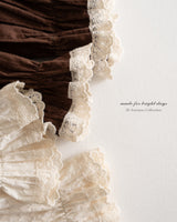 ［anggo］Crepe frill pants