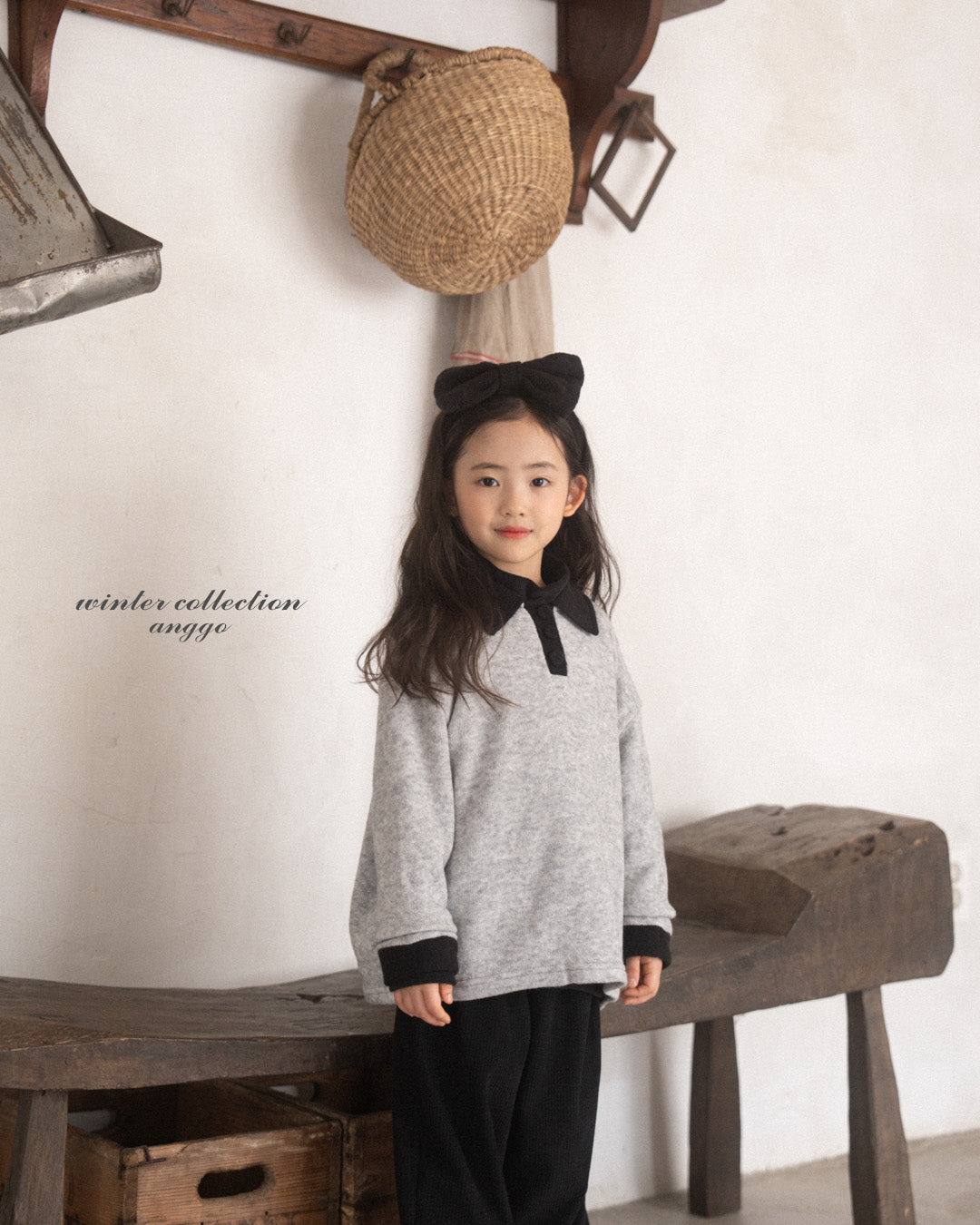 ［anggo］Choco chip ribbon hairband