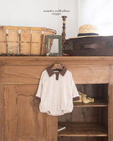［anggo］Choco chip collar rompers