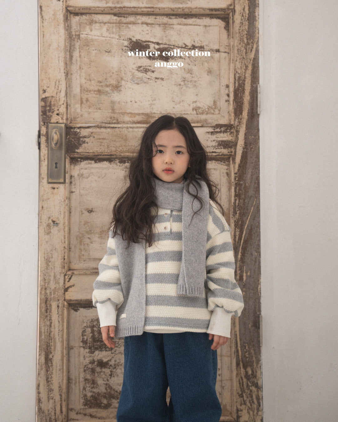 ［anggo］Pretzel stripe tops