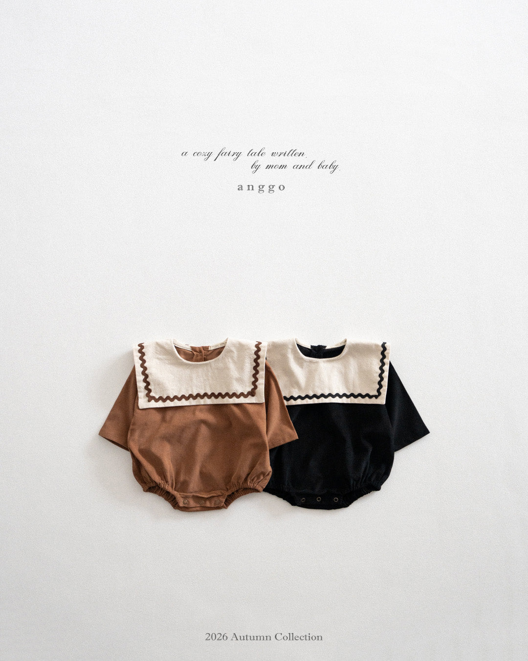 ［anggo］Nutella collar rompers