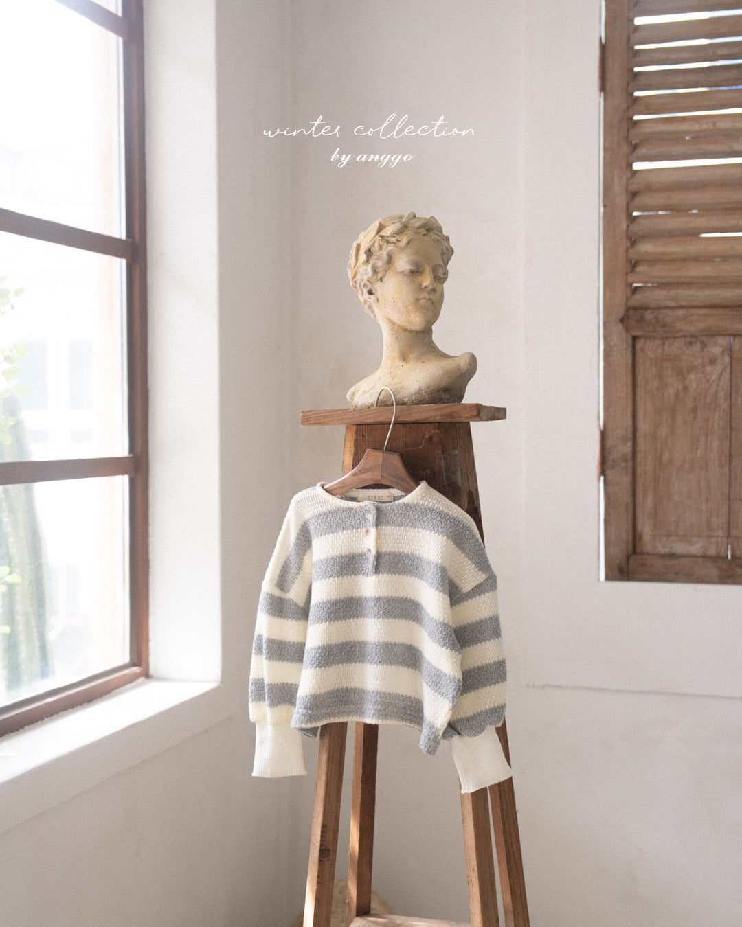 ［anggo］Pretzel stripe tops