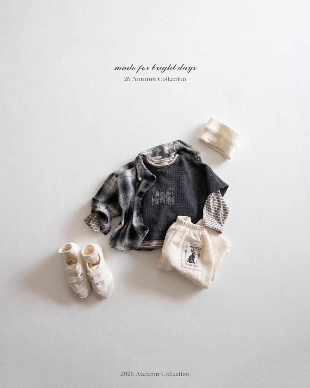 ［anggo］Wire check shirt
