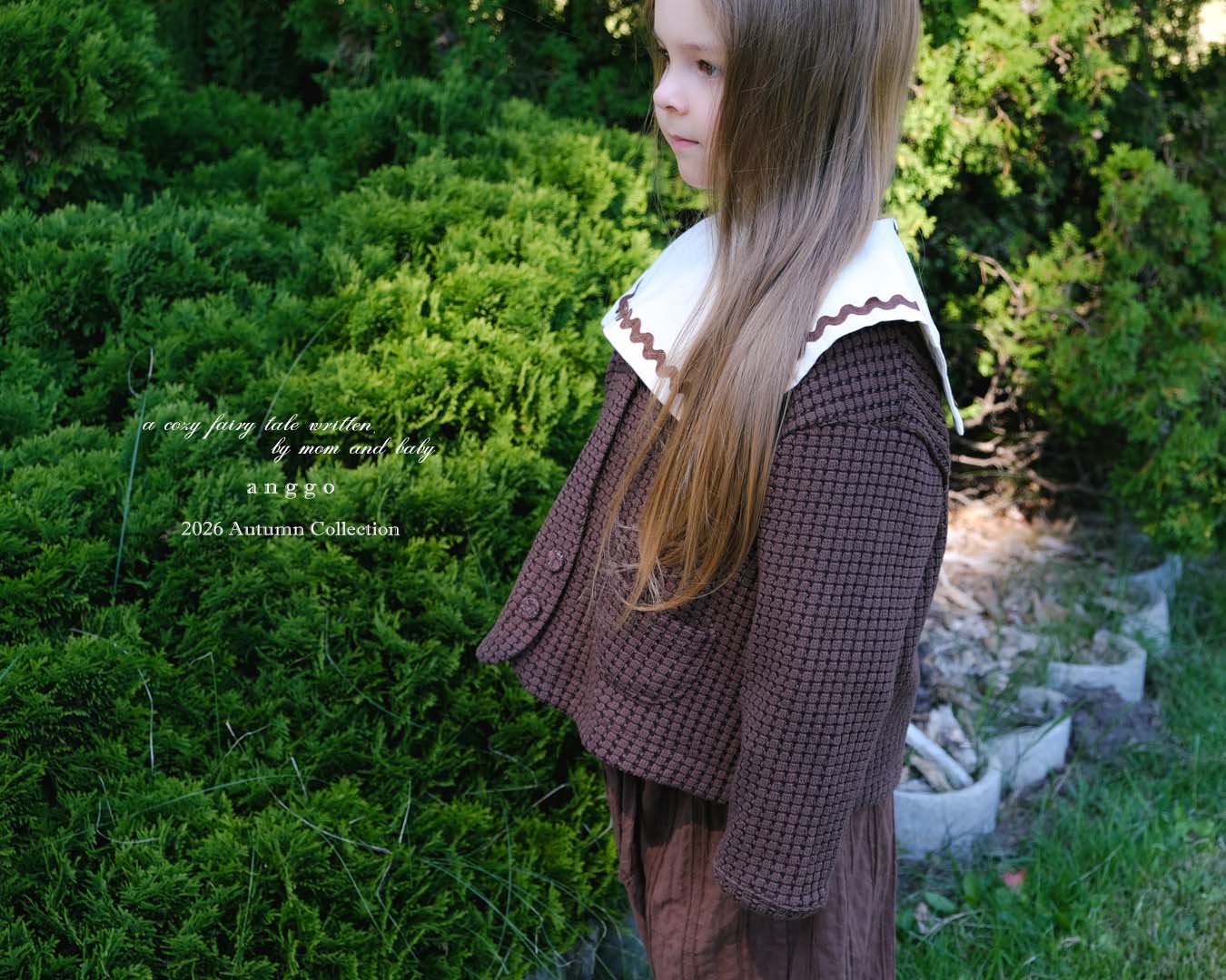 ［anggo］Nutella collar blouse