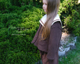 ［anggo］Nutella collar blouse