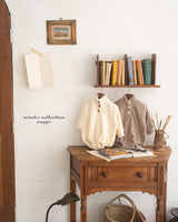 ［anggo］Cream button rompers