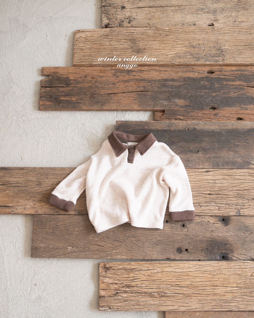 ［anggo］Choco chip collar tops