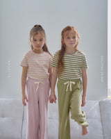 ［ROSETTE］Stripe span tee
