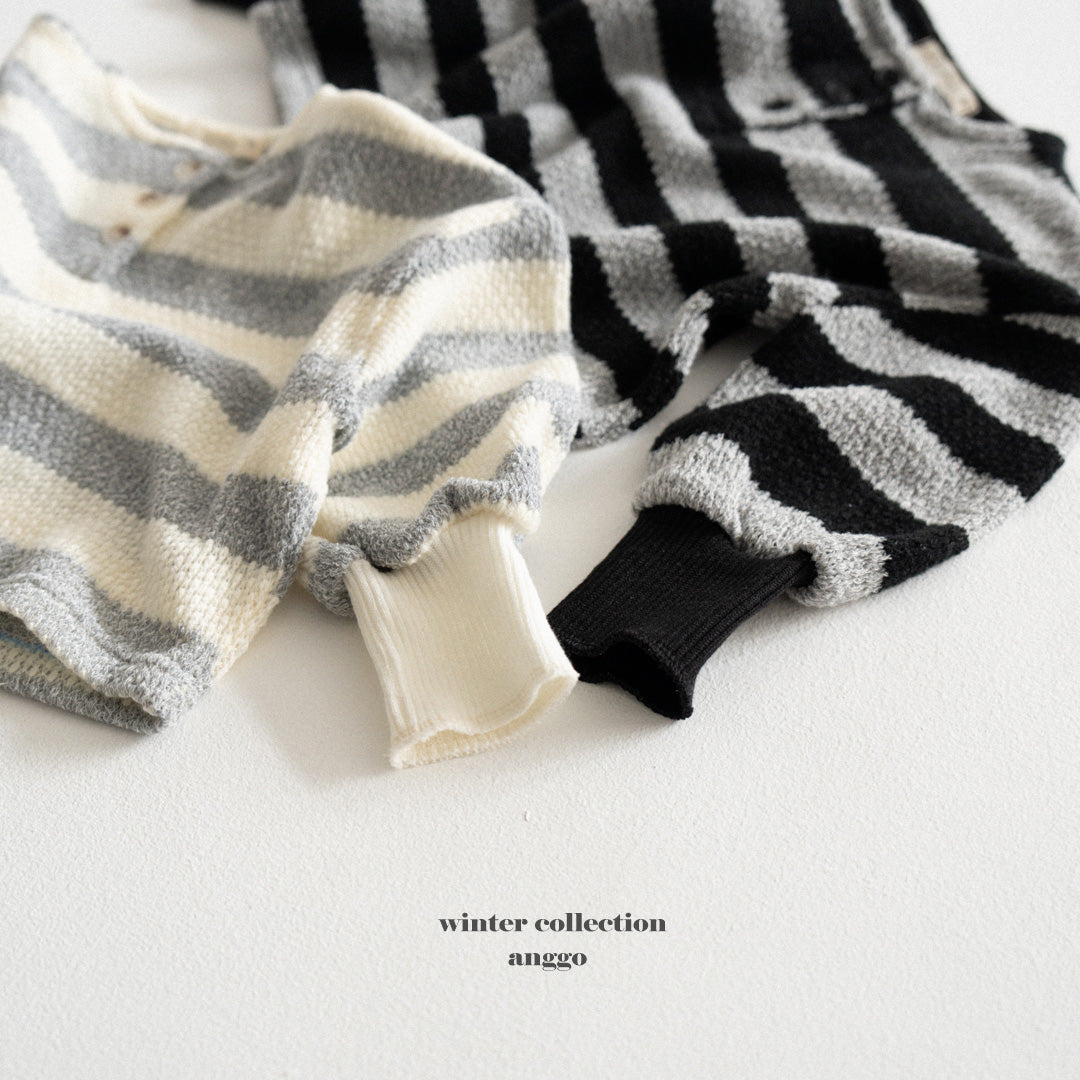 ［anggo］Pretzel stripe tops