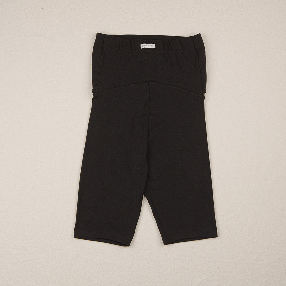 ［peekaboo］Ribbon maternity stretch pants (short)