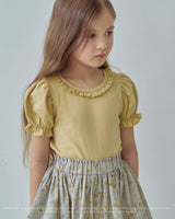 ［ROSETTE］Blossom frill puff tee