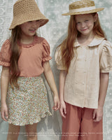 ［ROSETTE］Blossom frill puff tee