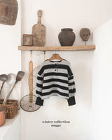 ［anggo］Pretzel stripe tops