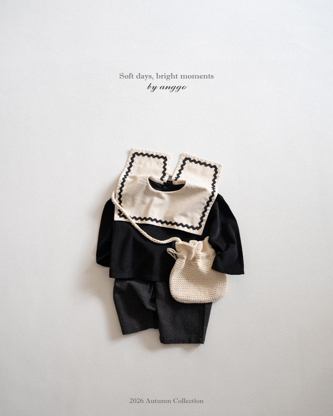［anggo］Nutella collar blouse
