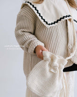 ［anggo］Nutella collar blouse