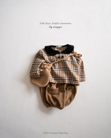 ［anggo］Cake check blouse