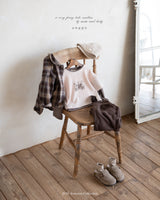 ［anggo］Wire check shirt