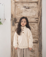 ［anggo］Cream button tops