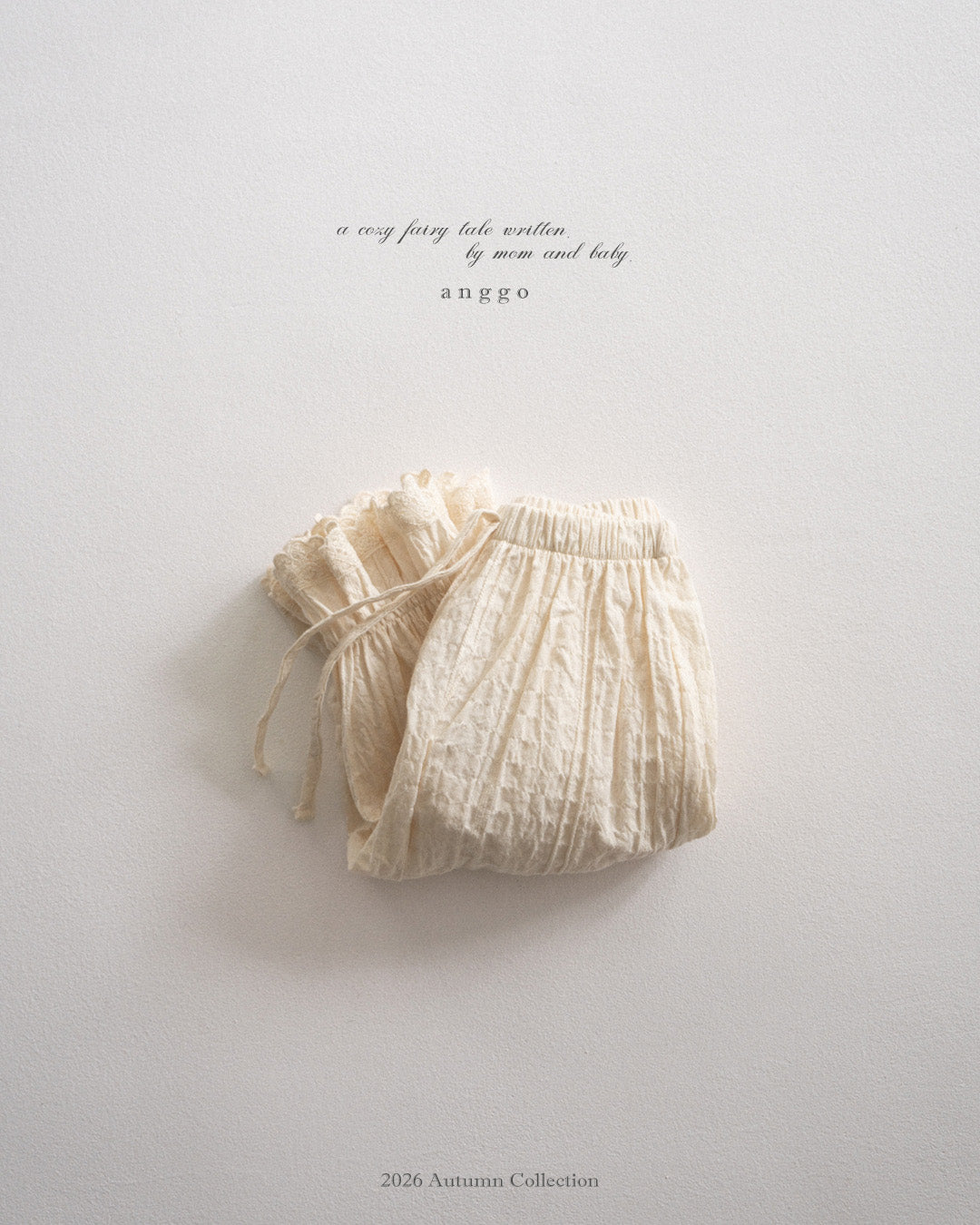 ［anggo］Crepe frill pants