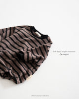 ［anggo］Tiramisu stripe rompers