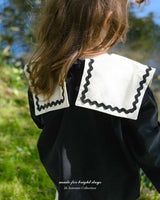 ［anggo］Nutella collar blouse