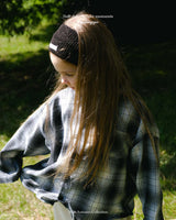 ［anggo］Wire check shirt
