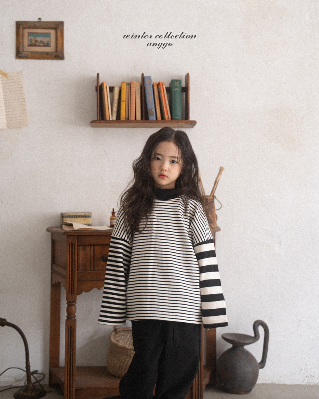 ［anggo］Rusk stripe tops