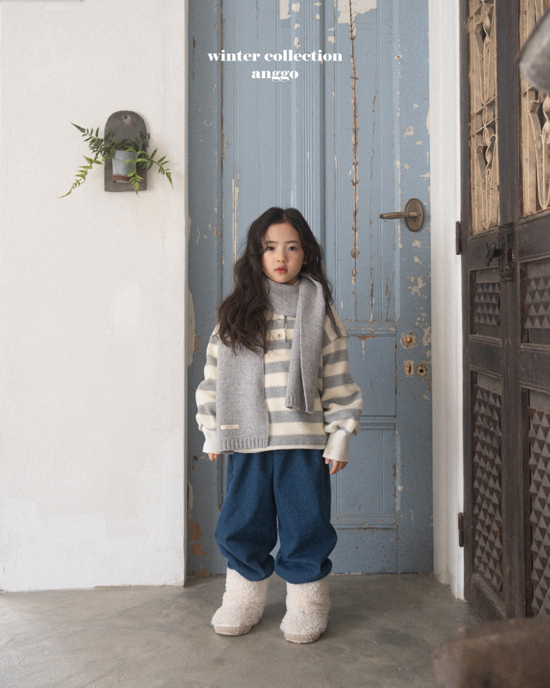 ［anggo］Anggo knit muffler