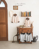 ［anggo］Choco chip collar rompers