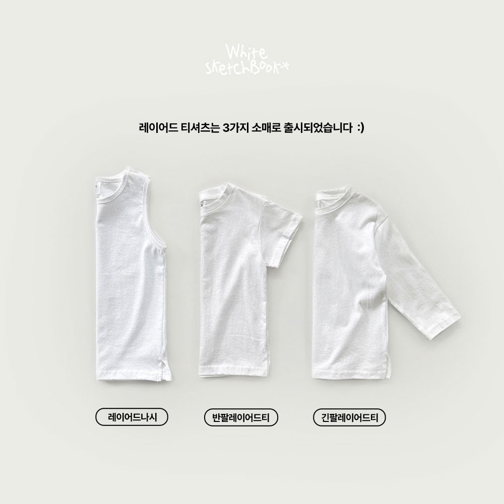 [whitesketchbook] Longsleeve layered tee