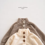 ［anggo］Cream button rompers