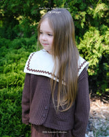 ［anggo］Nutella collar blouse