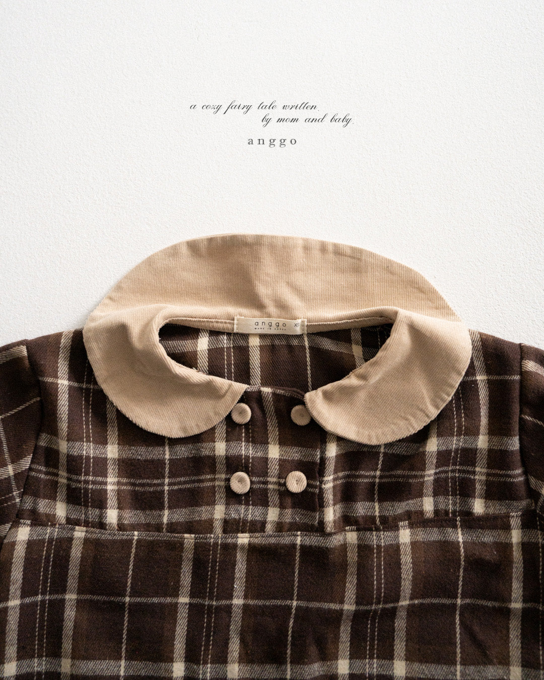 ［anggo］Cake check blouse