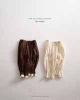［anggo］Crepe frill pants
