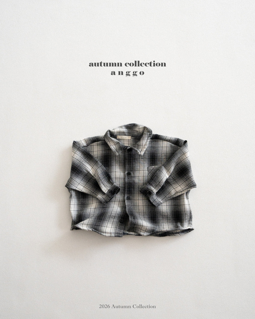 ［anggo］Wire check shirt