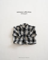 ［anggo］Wire check shirt