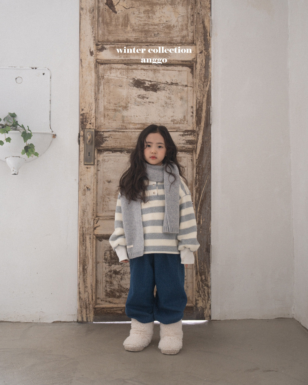 ［anggo］Pretzel stripe tops