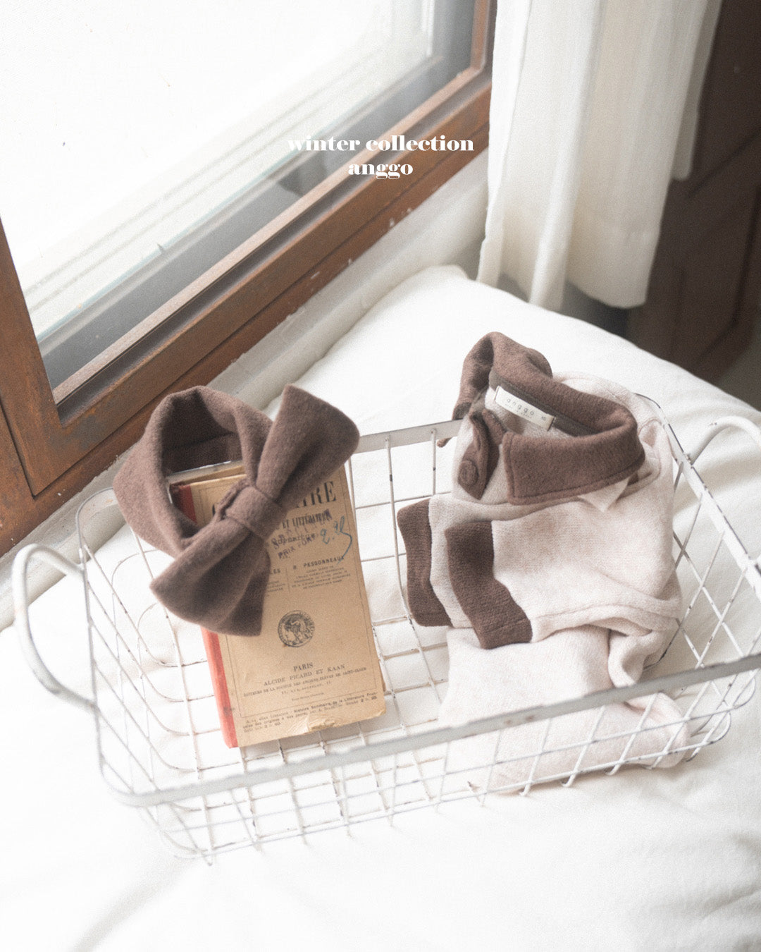 ［anggo］Choco chip collar tops