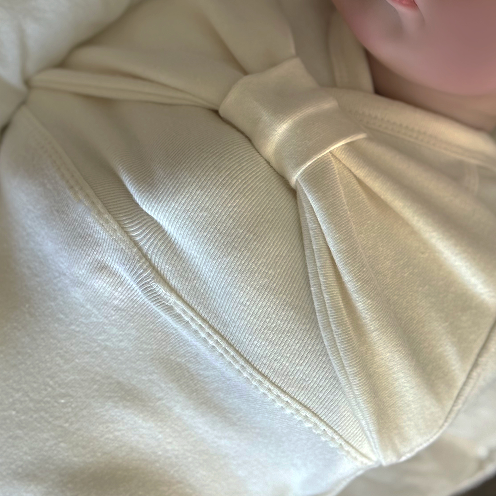 ［peekaboo］Ribbon newborn set (short sleeve)