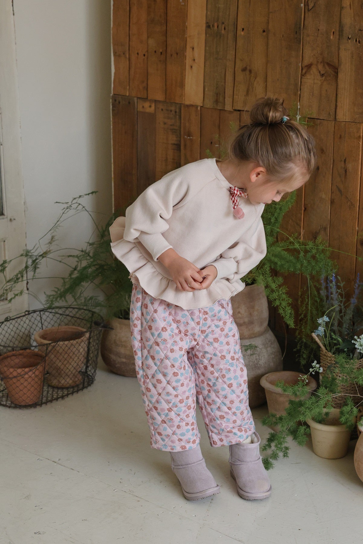 [FLO] Daisy quilting pants