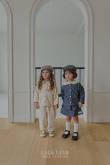 ［Lala land］Stitch sailor denim shirt (kids)