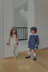 ［Lala land］New slub denim pants (kids)