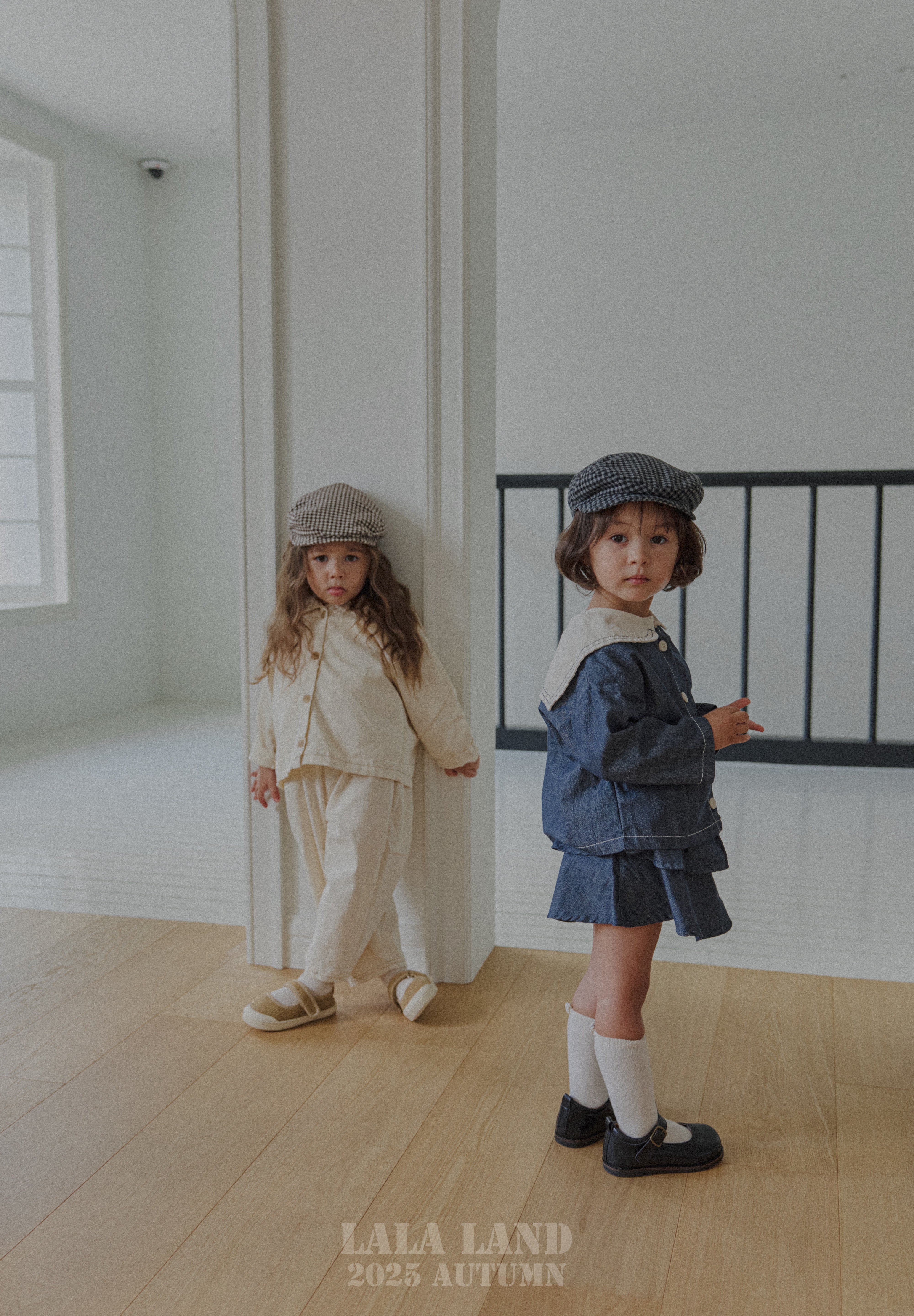 ［Lala land］Stitch sailor denim shirt (kids)